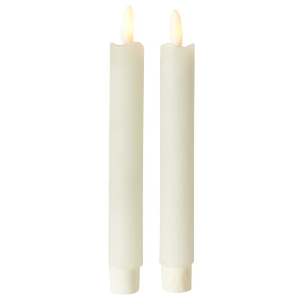 LED Stagelys - 3 D Flamme og Chip - 22 cm - 2 stk.