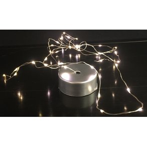Conzept Micro LED Lyswire - 100 LED - Slv Batteriboks med Remote