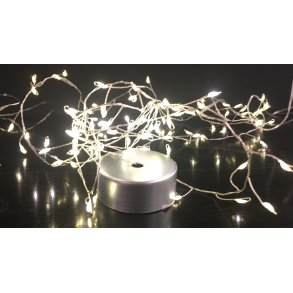 Conzept Micro Klyngelyswire - 100 LED - Batteriboks med Remote