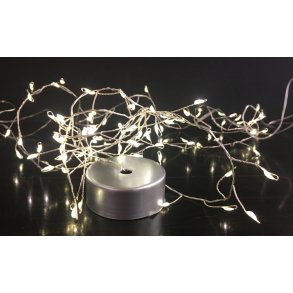 Conzept Micro Klyngelyswire - 50 LED - Batteriboks med Remote