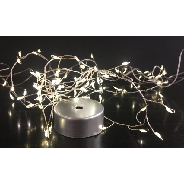 Conzept Micro Klyngelyswire - 50 LED - Batteriboks med Remote