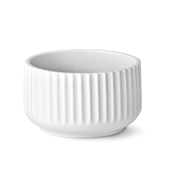 Lyngby Sklen 14 cm - Hvid - 2. Sort.