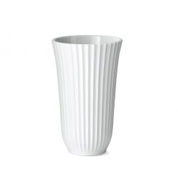 Lyngby Trompetvase - Hvid - 18 cm