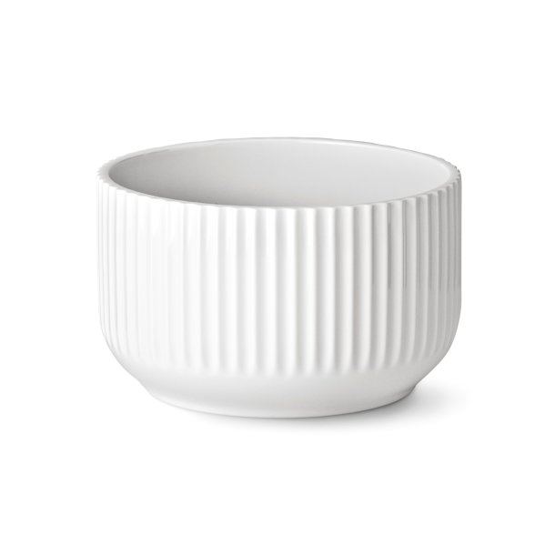 Lyngby Sklen 20 cm - Hvid - 2. Sort.