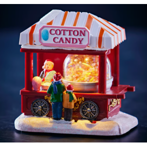 Candy Floss Gadebod - Til Batteri - 14 x 10 x 14 cm