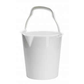 Spand m/Tud - 5 l - Hvid