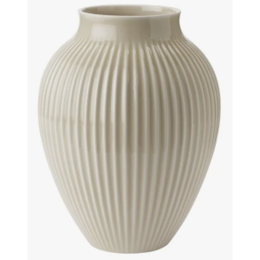 Knabstrup Vase - Riller - 27 cm - Sand