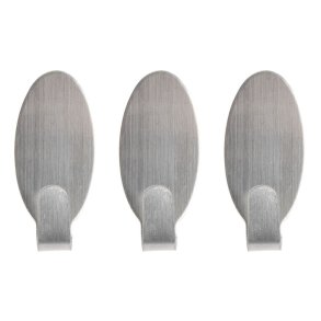 Selvklbende Kroge i Mat Stl - 3 stk.