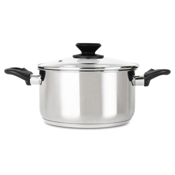 Gryde - St�l - Med Glasl�g - 3,5 l