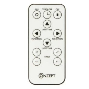 Fjernbetjening til Conzept Lyskder