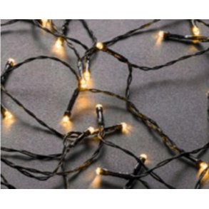 Batterilyskde - 160 LED - Dobbelt Timer - 8 Funktioner - Varm/Hvid