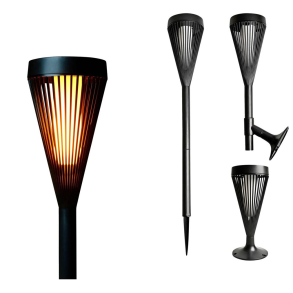 Solarfakkel 3-i-1 - 12 x LED - 69 cm - Flammeeffekt