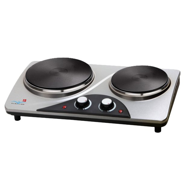 Alba Dobbelt Kogeplade - Rustfrit St�l