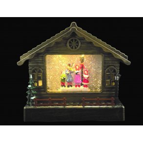 Conzept Snehus med Musik - 26 x 9 x 22 cm