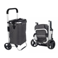 Luksus Indk�bsvogn - Alu - Foldbar - Med B�rerem