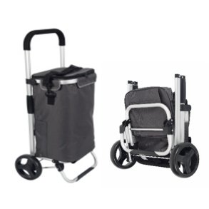 Luksus Indkbsvogn - Alu - Foldbar - Med Brerem