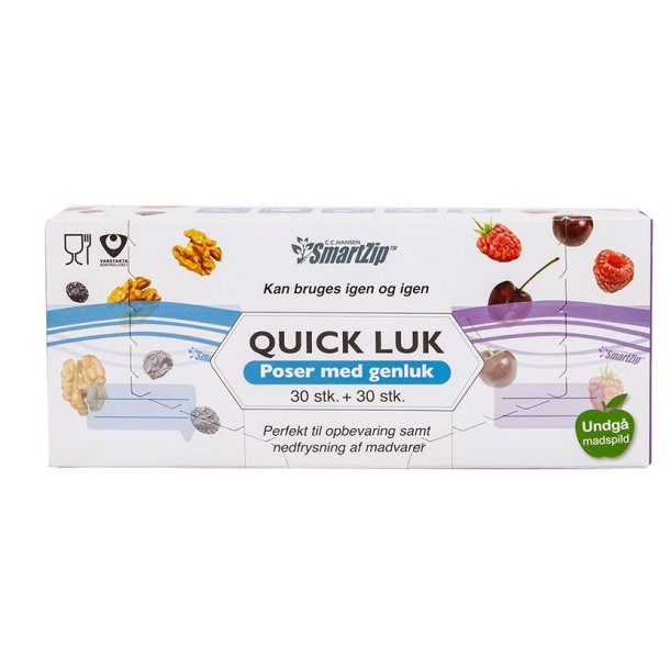 Quick Luk Poser - 30 stk. 0,4 l og 30 stk. 1 l