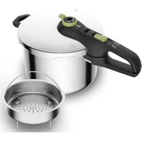 Tefal Secure Trendy Trykkoger - 6 l  - Med Dampindsats