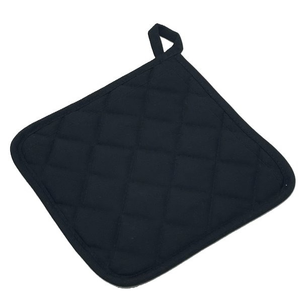 Grydelap - 19 x 19 cm - Sort