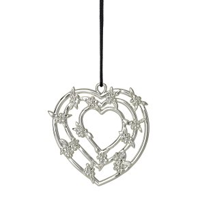 Karen Blixen Hjerteguirlander - 7 cm - Forslvet