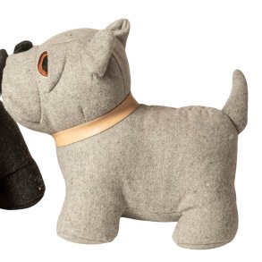 D�rstopper Hund - Polyester - 24 cm - Lys Gr�