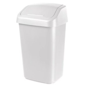 Spand m/ Vippelg - 25 l - Hvid