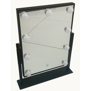 Make Up Spejl med 9 Prer - 240 V - Sort