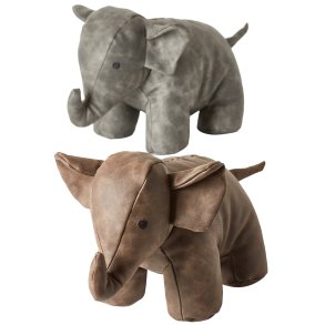 Drstopper Elefant - 25 cm - Ass. Gr el. Brun