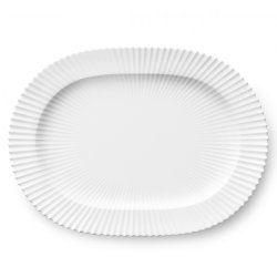 Lyngby Ovalt Serveringsfad - 33 cm