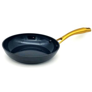 Stegepande Keramisk Belgning - Messinghndtag - 20 cm