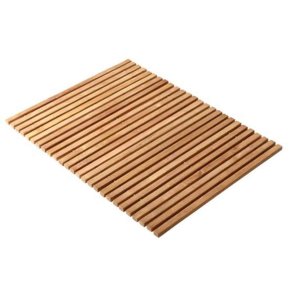 Teakmtte Med Gummifdder - 60 x 80 cm