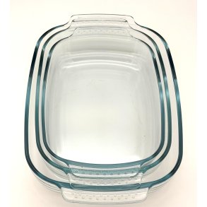 Conzept Ovnfast Fadst - Glas - 3 Dele - 30-34-38 cm