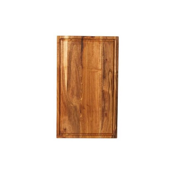 Skrebrt med Saftrille - 30 x 50 x 2,5 cm - Akacietr - Olieret