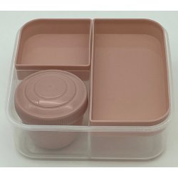 Madkasse med Dipbtte &amp; Skillerum - 18 x 17 x  7,5 cm