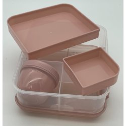 Madkasse med Dipb�tte &amp; Skillerum - 22 x 18 x 7,5 cm