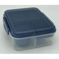 Madkasse med Dipb�tte &amp; Skillerum - 22 x 18 x 7,5 cm