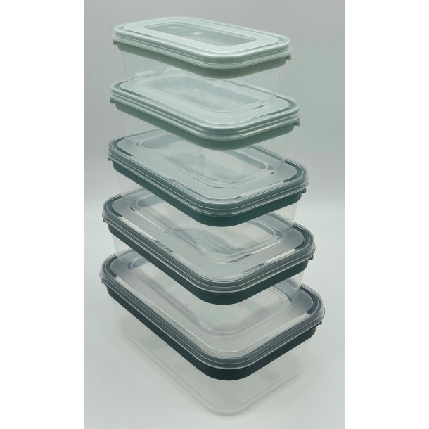 Opbevaringsbokse - 10 Dele - 650 + 950 + 1350 + 1800 + 2500 ml - + Lg