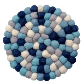 Bordskner - Uld - 20 cm - Multi Bl