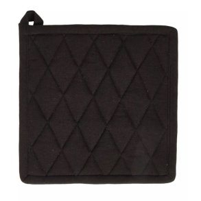 Grydelap Quilt - 22,5 x 22,5 cm - Sort