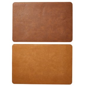 Dkkeserviet - Vendbar - Bld - 30 x 45 cm - Cognac/Natur