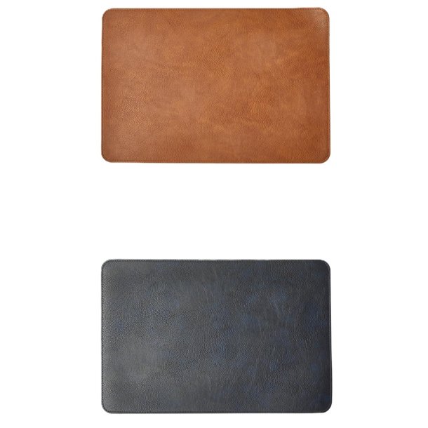 D�kkeserviet - Vendbar - Bl�d - 30 x 45 cm - Navy/Cognac