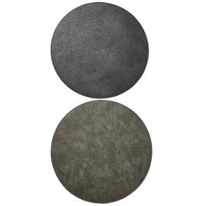 Dkkeserviet - Rund - Vendbar - Bld - 38 cm - Sort/Gr