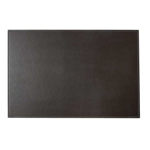 Dkkeserviet Lderlook - Mrk Brun -  30 x 45 cm