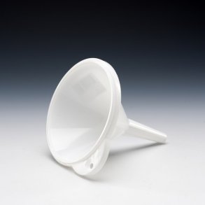 Tragt - 12 cm - Hvid