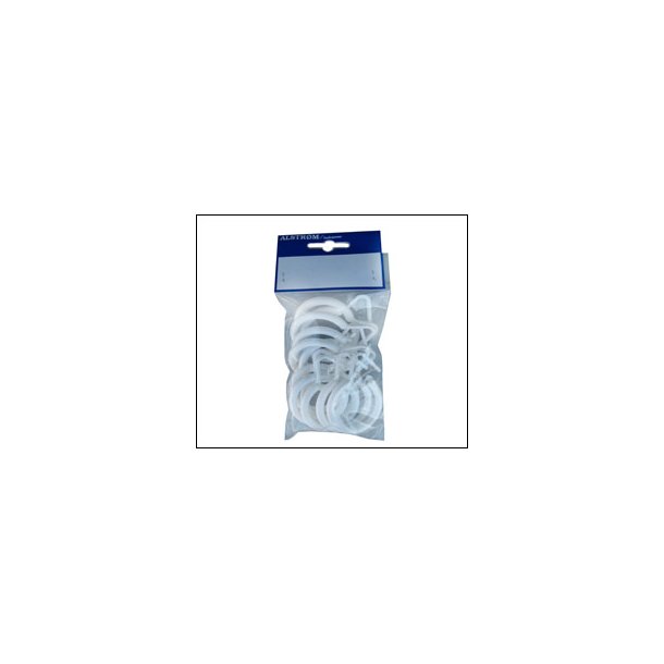 Badeforhngsringe i Hvid Plast - 12-pk - Drbemodel