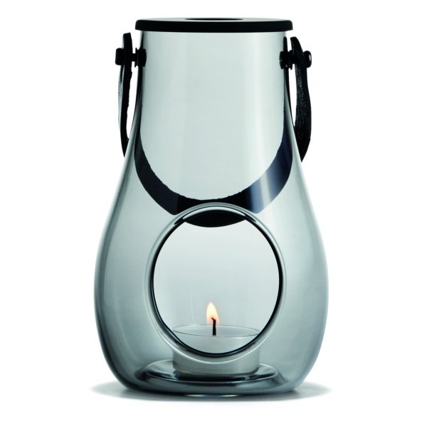 Holmegaard Design with Light Lanterne - 16,5 cm - Smoke