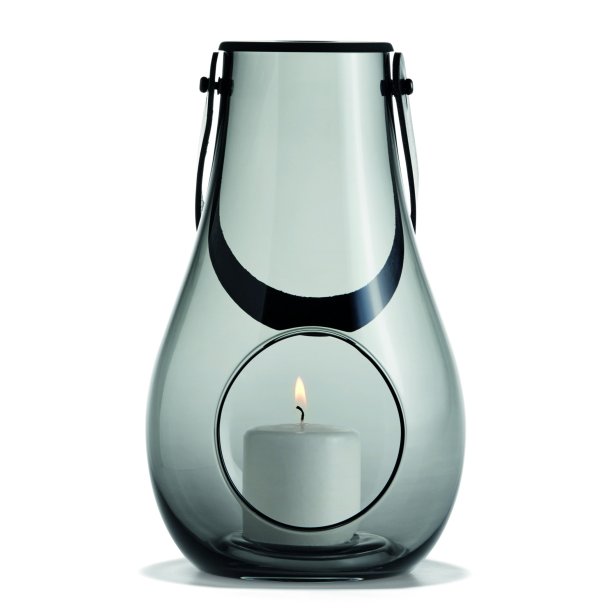 Holmegaard Design with Light Lanterne - 25 cm - Smoke