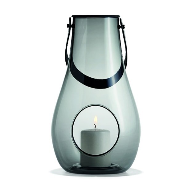 Holmegaard Design with Light Lanterne - 29 cm - Smoke