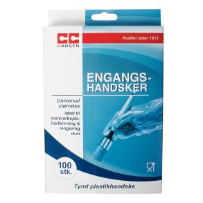 Engangshandsker - Plastik - 100 stk.