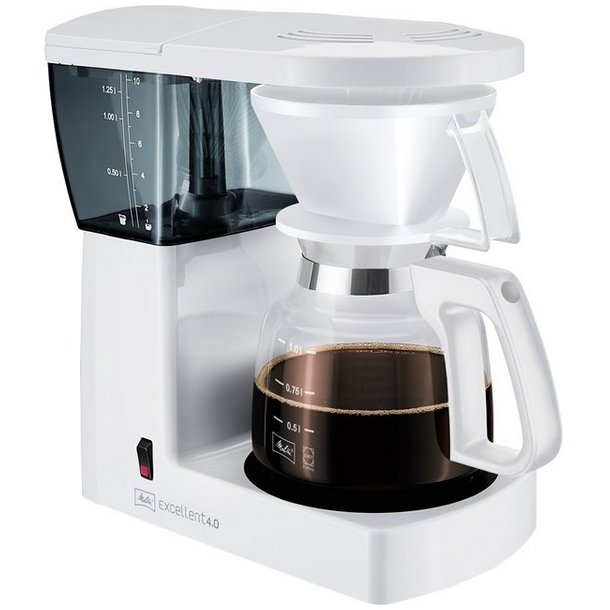 stribe Perth smart Melitta Excellent Kaffemaskine 4.0 - Hvid - 10 kopper/1,25 l. Alt i  kaffemaskiner